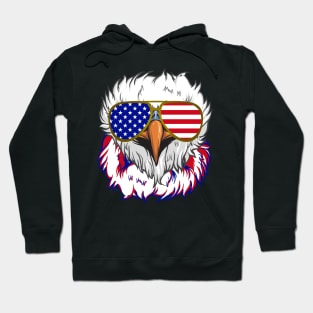 4th Of July Bald Eagle Sunglasses Independence Day Hoodie